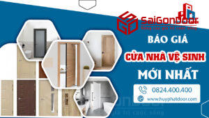 Báo giá cửa nhựa nhà vệ sinh mới nhất, đa dạng mẫu mã